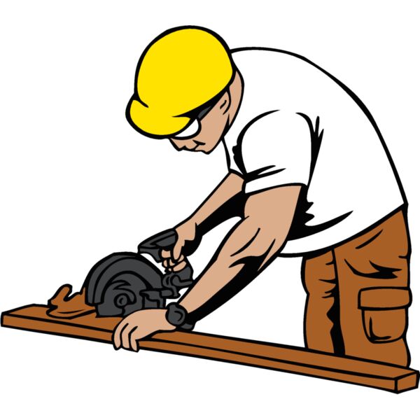 man and power saw Thumbnail